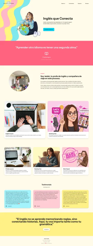 Screenshot of the Jedah's Website website